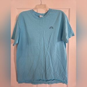 Simply Southern Light Blue Lotus Short Sleeve Tee Large
